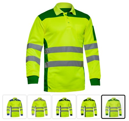 POLO COMBI AMARILLO/MARINO M/LARGA BLOCKER EN-471