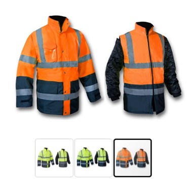 PARKA PREMIUM 3 EN 1 NARANJA-MARINO O AMARILLO-COLORES