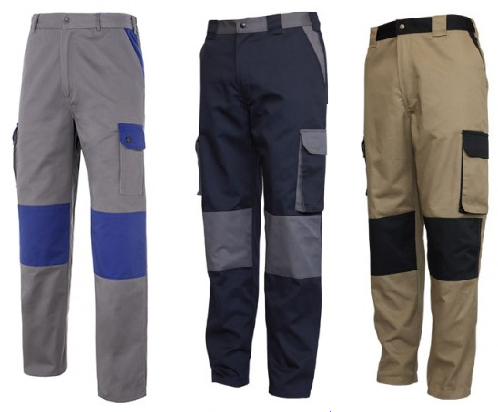 PANTALONES PRAT BICOLOR MULTIBOLSILLOS CON REFUERZOS COLORES