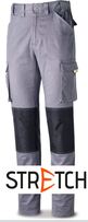 PANTALON STRETCH PRO REFORZADO BICOLOR GRIS/NEGRO MARINO/NEGRO mod. 588