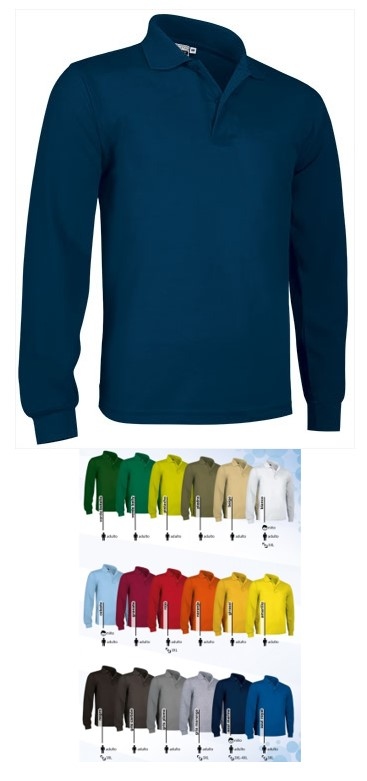 POLOS MANGA LARGA ALGODÓN PREDATOR COLORES